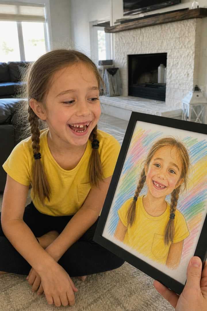 Claire B.'s Crayon Storybook portrait