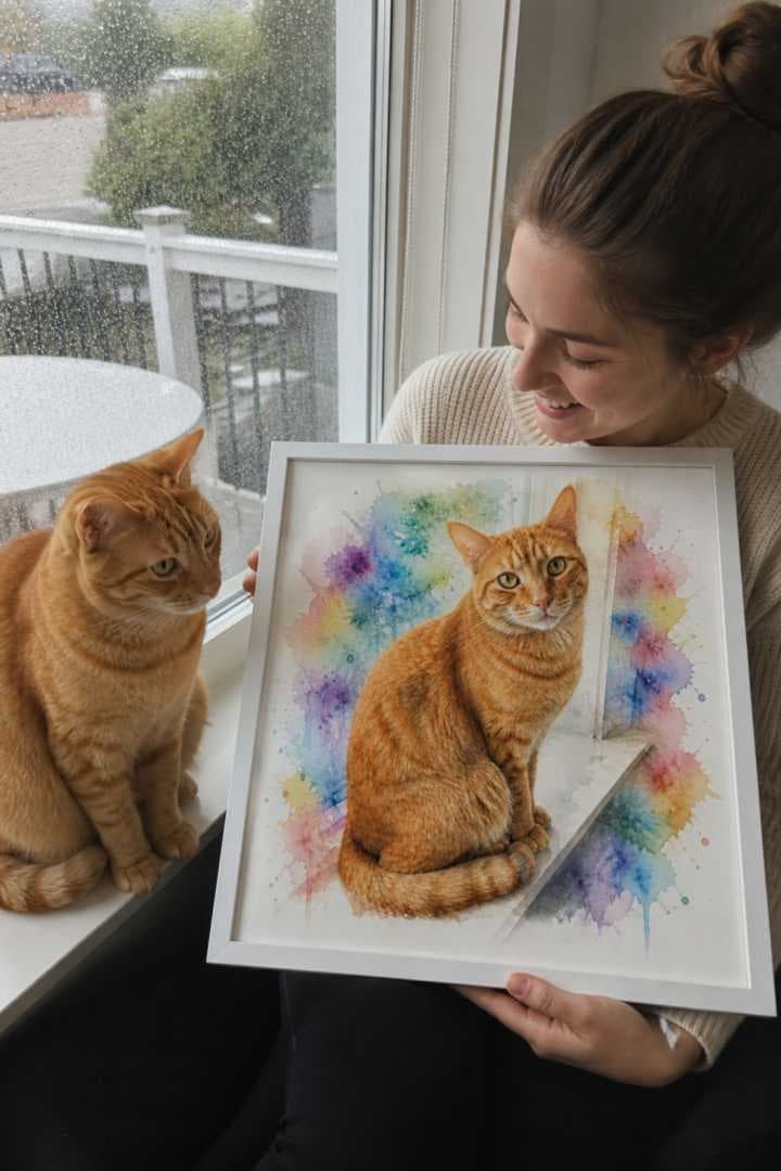 Sophie L.'s Watercolor Canvas portrait